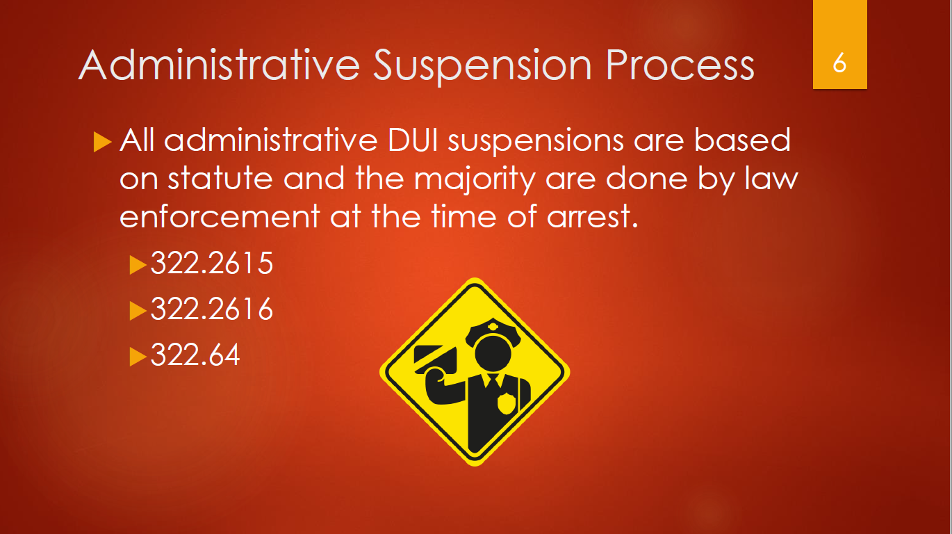 6-administrative-dui-suspensions-based-on-statute-majority-done-by-law-enforcement