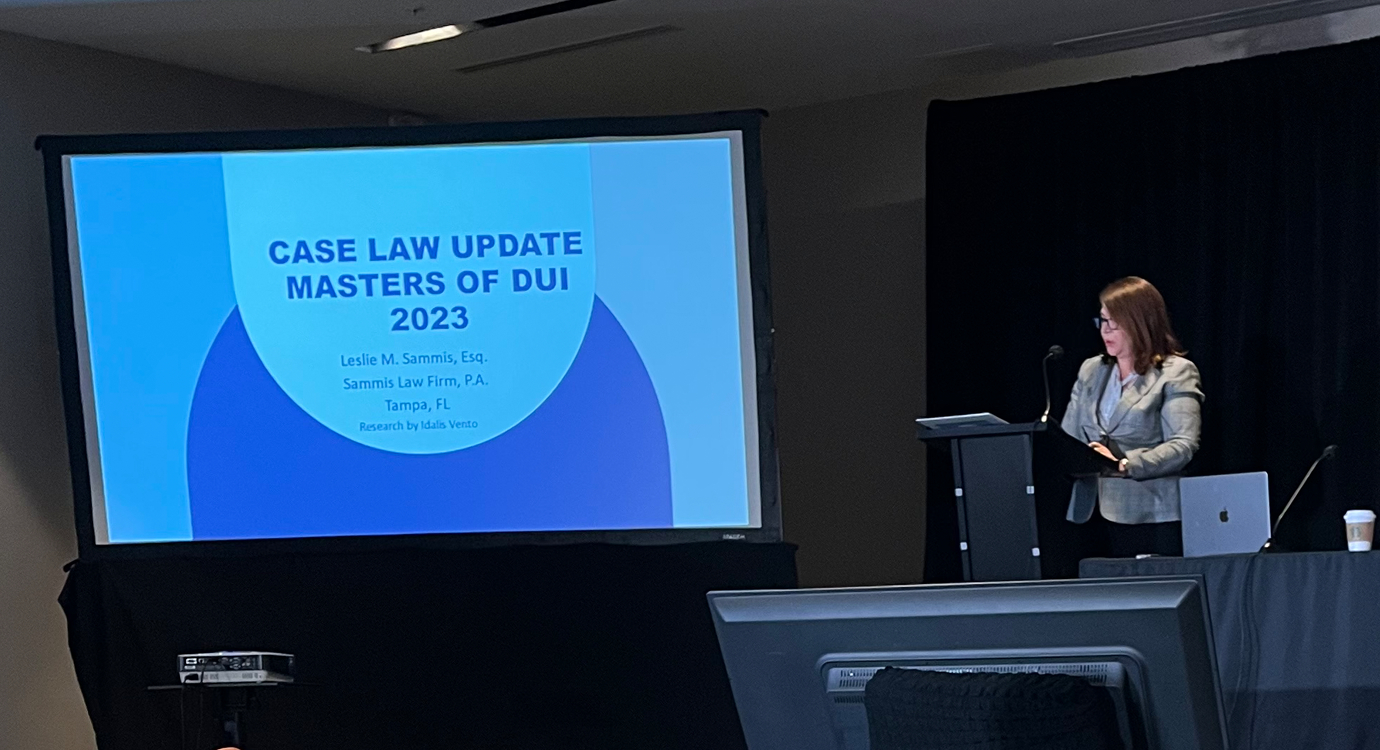 Leslie Sammis Delivers Case Law Update at The Florida Bar Masters of DUI 2023 Seminar